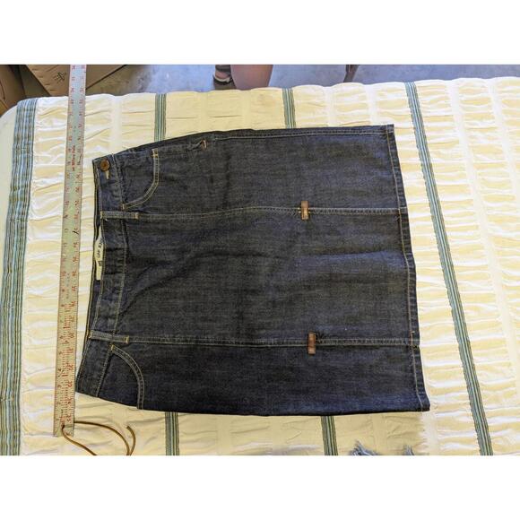 Gap Jeans Denim Skirt Womens Size 10 Knee Length Side Zip Closure Blue - Picture 4 of 5